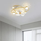Planets Orbiting Modern Ceiling Fan With Light - Clowas